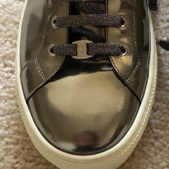 Salvatore Ferragamo Ladies\' Leather Sneaker 8.5